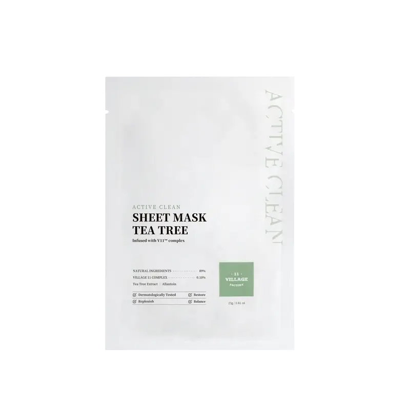 Village 11 Factory Active Clean Sheet Teebaum Maske, 23 g