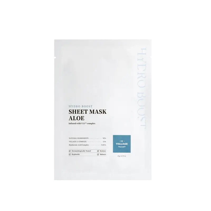 Village 11 Factory Hydro Boost Blatt Aloe Maske, 21 g