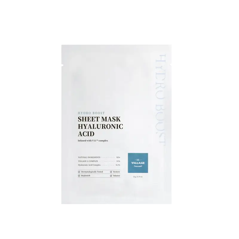 Village 11 Factory Hydro Boost Sheet Mask Hyaluronsäure, 23 g