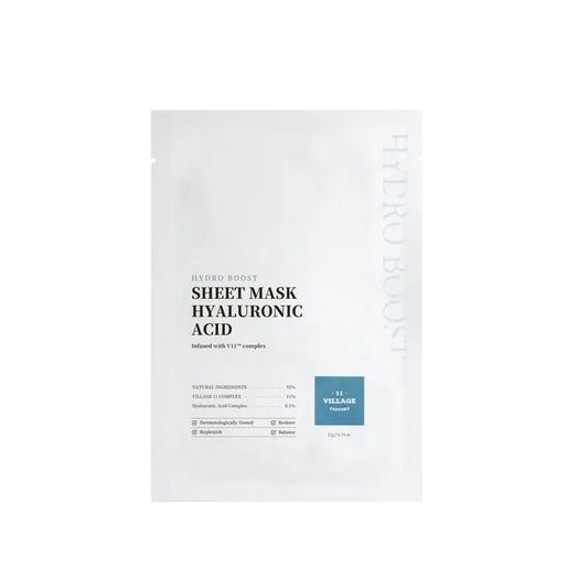Village 11 Factory Hydro Boost Sheet Mask Hyaluronsäure, 23 g