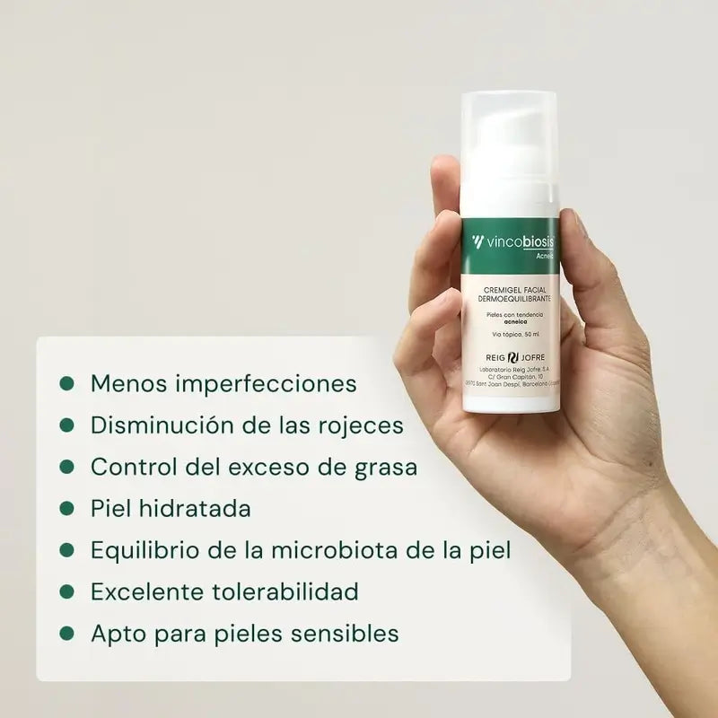 Vincobiosis Dermo-balancierendes Gesichts-Cremigel , 50 ml