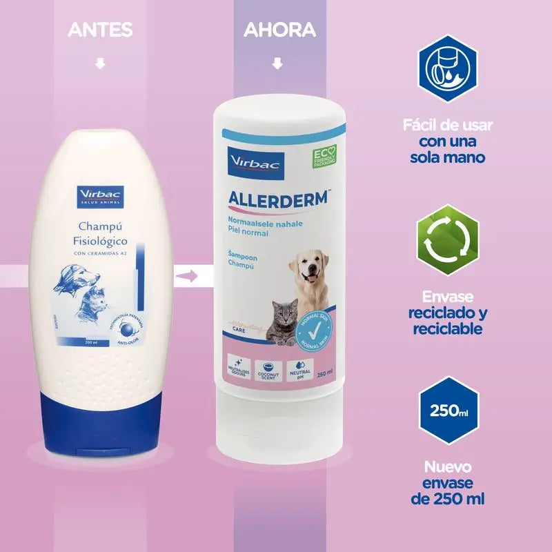 Virbac Allerderm Shampoo für normale Haut 250 ml