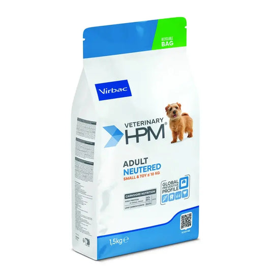 Virbac Hpm Adult Dog Neutered Small & Toy 1,5kg, Hundefutter für Hunde