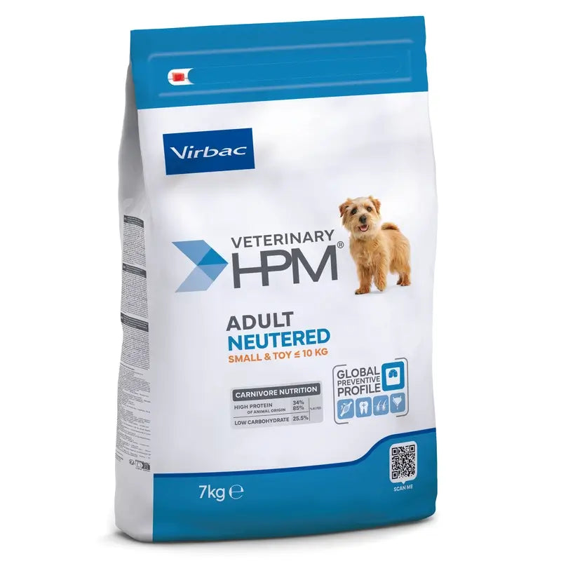 Virbac Hpm Adult Dog Neutered Small & Toy 7kg, Hundefutter für Hunde