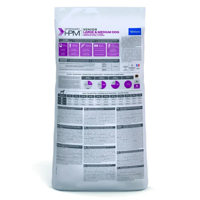 Virbac Hpm Senior Neutered Dog Large & Medium 12 Kg Hundefutter, Hundefutter