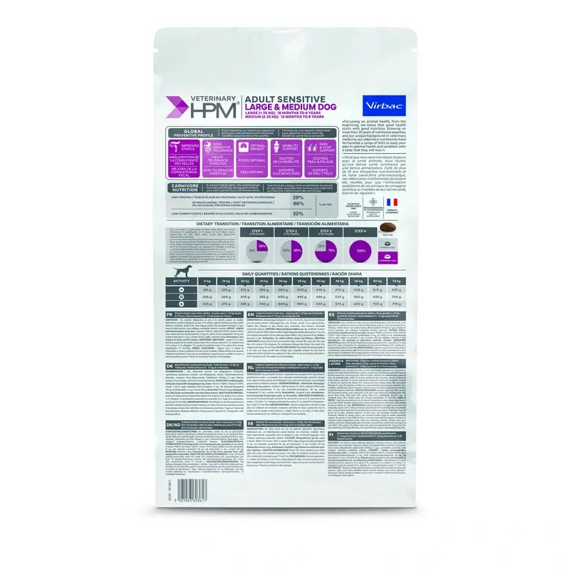 Virbac Hpm Canine Sensitive Digest Large Med. 3 kg, Hundefutter
