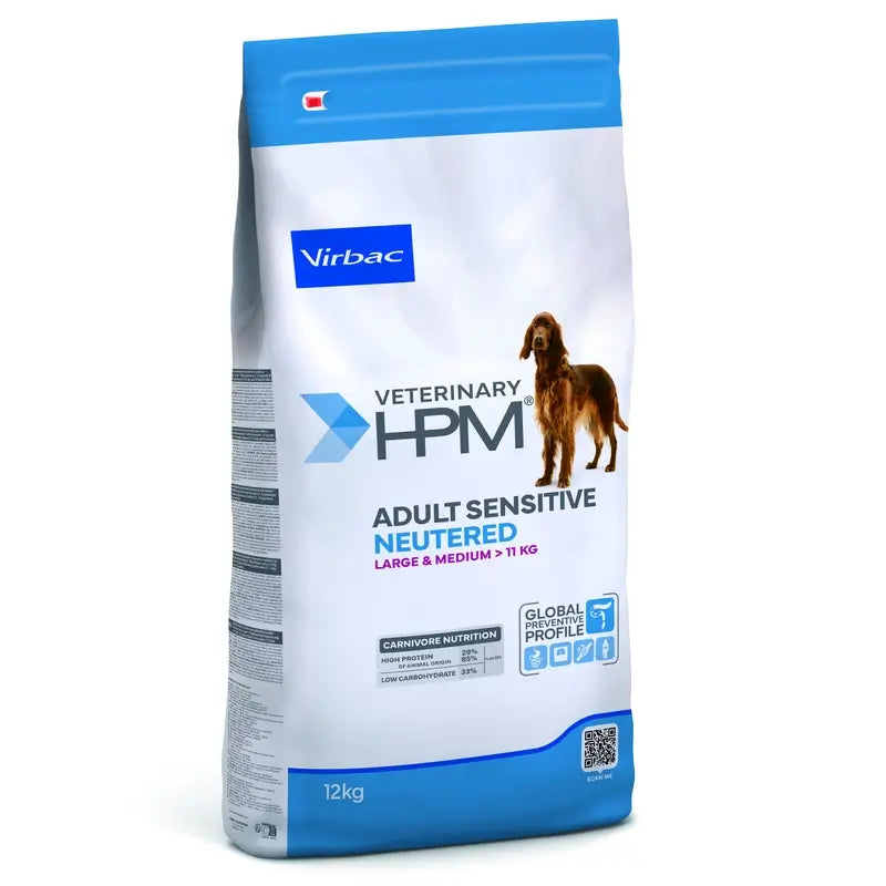 Virbac Hpm Canine Sensitive Digest Neutered Neutered Large Med. 12Kg, Hundefutter