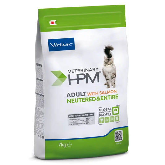 Virbac Hmp Adult Lachs Kastriertes & Ganzes Katzenfutter 7 Kg, Katzenfutter