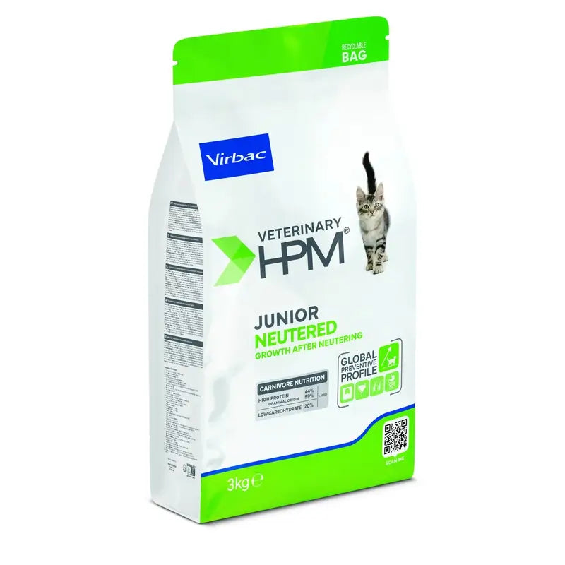 Virbac Hpm Junior Sterilisiertes Katzenfutter 3 Kg, Katzenfutter