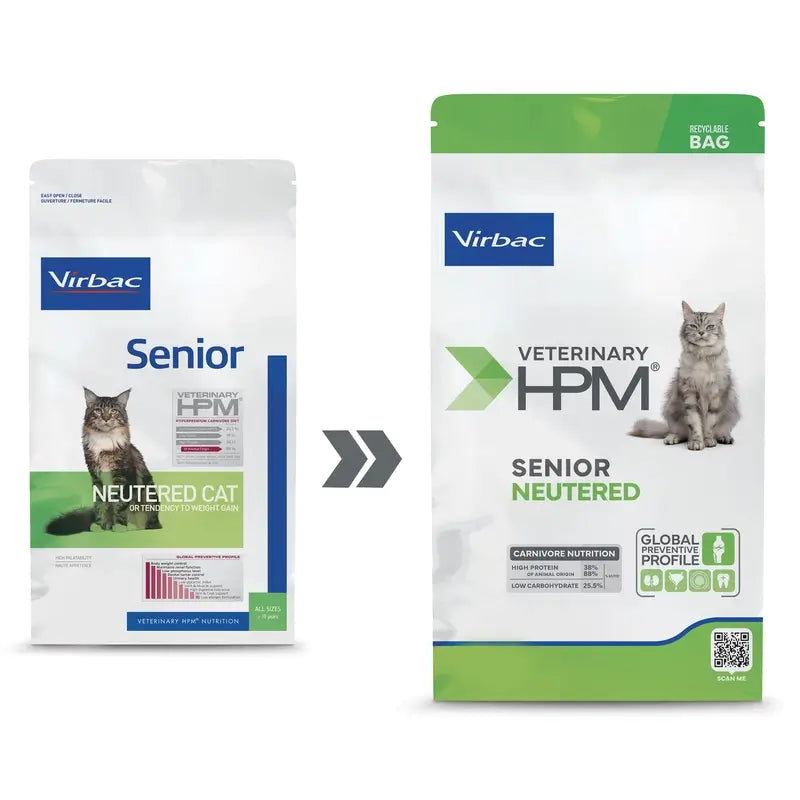 Virbac Hpm Feline Senior Neutered 1,5Kg, Katzenfutter