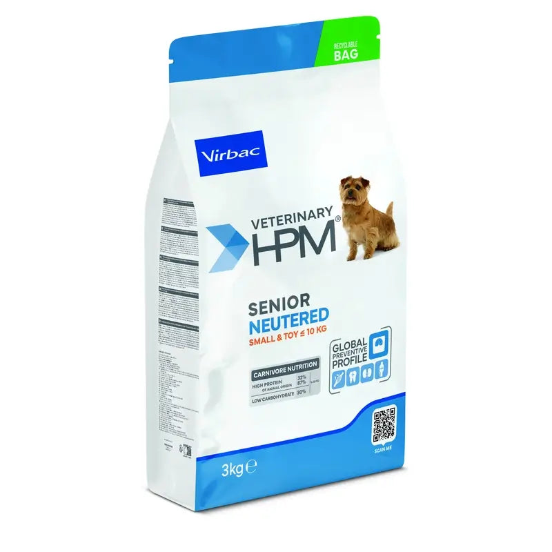 Virbac Hpm Senior Dog Neutered Small & Toy 3kg, Hundefutter für Hunde
