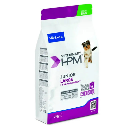 Virbac Veterinary HPM Junior Großer Hund, 3 kg, Hundefutter