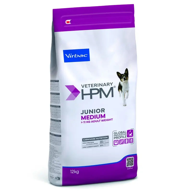 Virbac Veterinary HPM Junior Medium Hund, 12 kg, Hundefutter