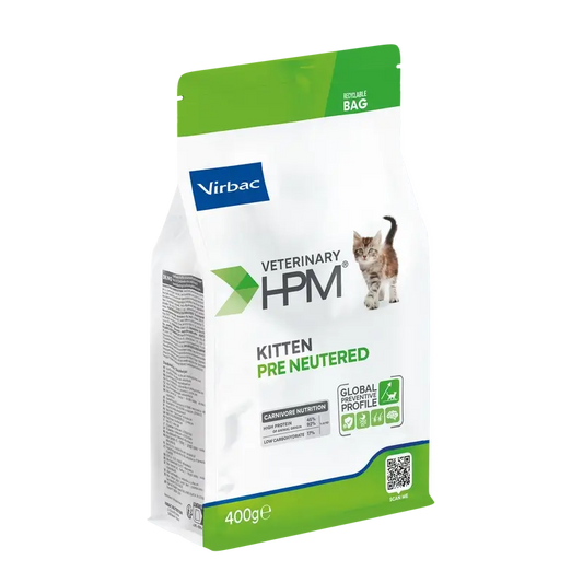 Virbac Veterinary HPM Kitten Pre Neutered Cat, 400 g, Katzenfutter