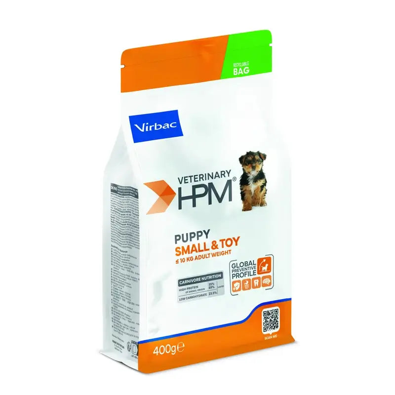 Virbac Veterinary HPM Puppy Small & Toy Dog , 400 g, Hundefutter