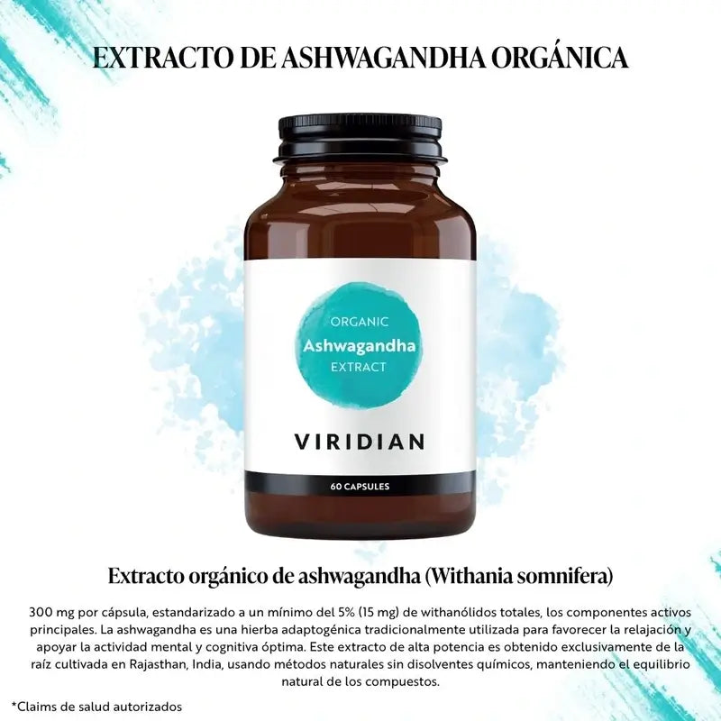 Viridian Ashwagandha Extrakt 60Cap.Veg. Bio