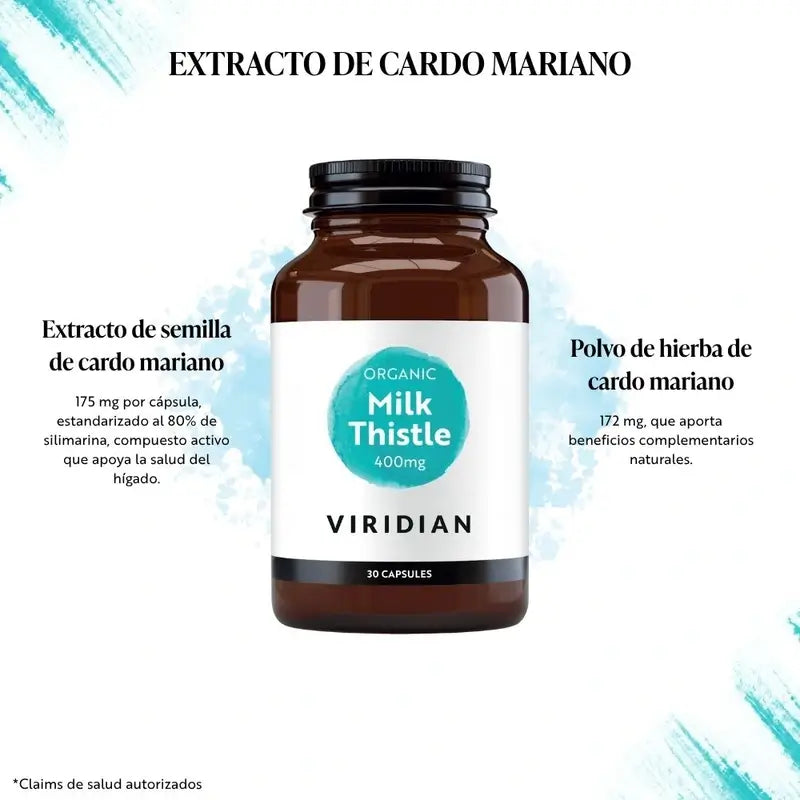 Viridian Mariendistel 400 30Cap.Veg. Bio