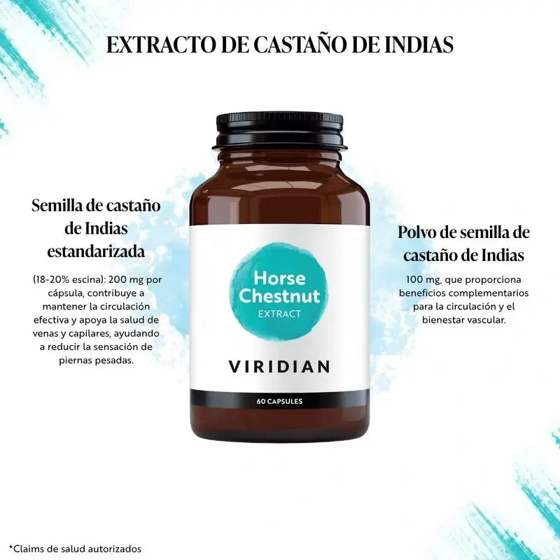 Viridian Rosskastanie Standardisierter Extrakt 60Cap.Veg