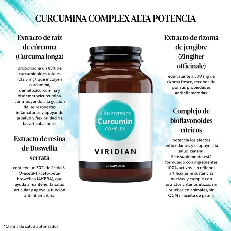 Viridian Curcumin Complex Hohe Potenz 30Cap.Veg.