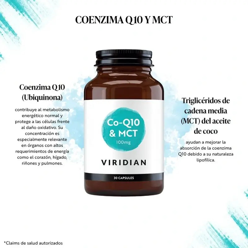 Viridian Q10 100Mg. mit Mct 30Cap.Veg.