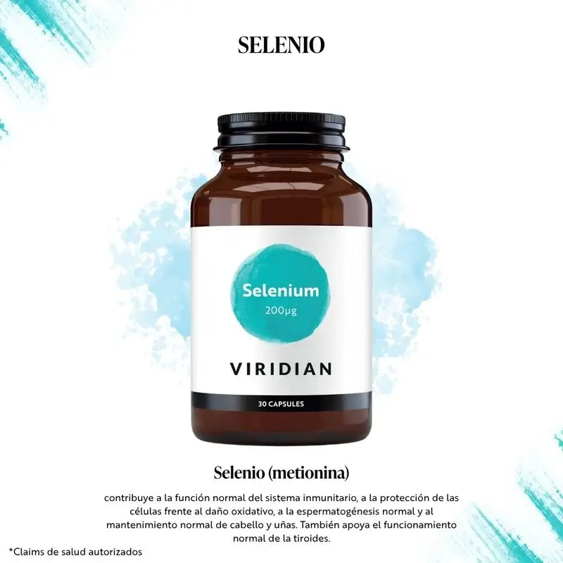 Viridian Selen 200Ug 30Cap.Veg.