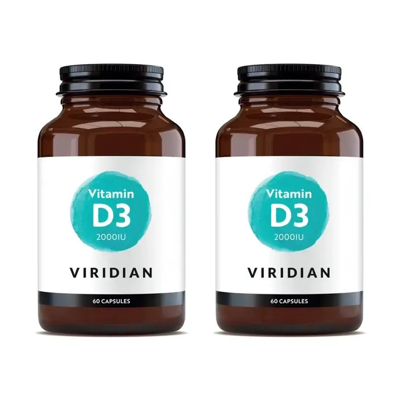 Viridian Vitamin D3 Vegan 2000 Iu, 2X60 Kapseln