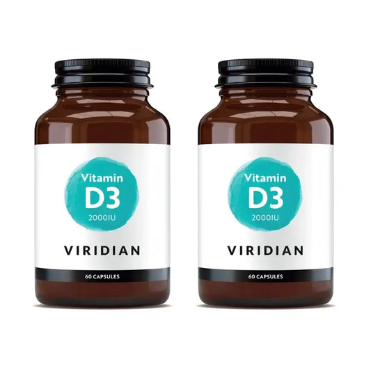 Viridian Vitamin D3 Vegan 2000 Iu, 2X60 Kapseln