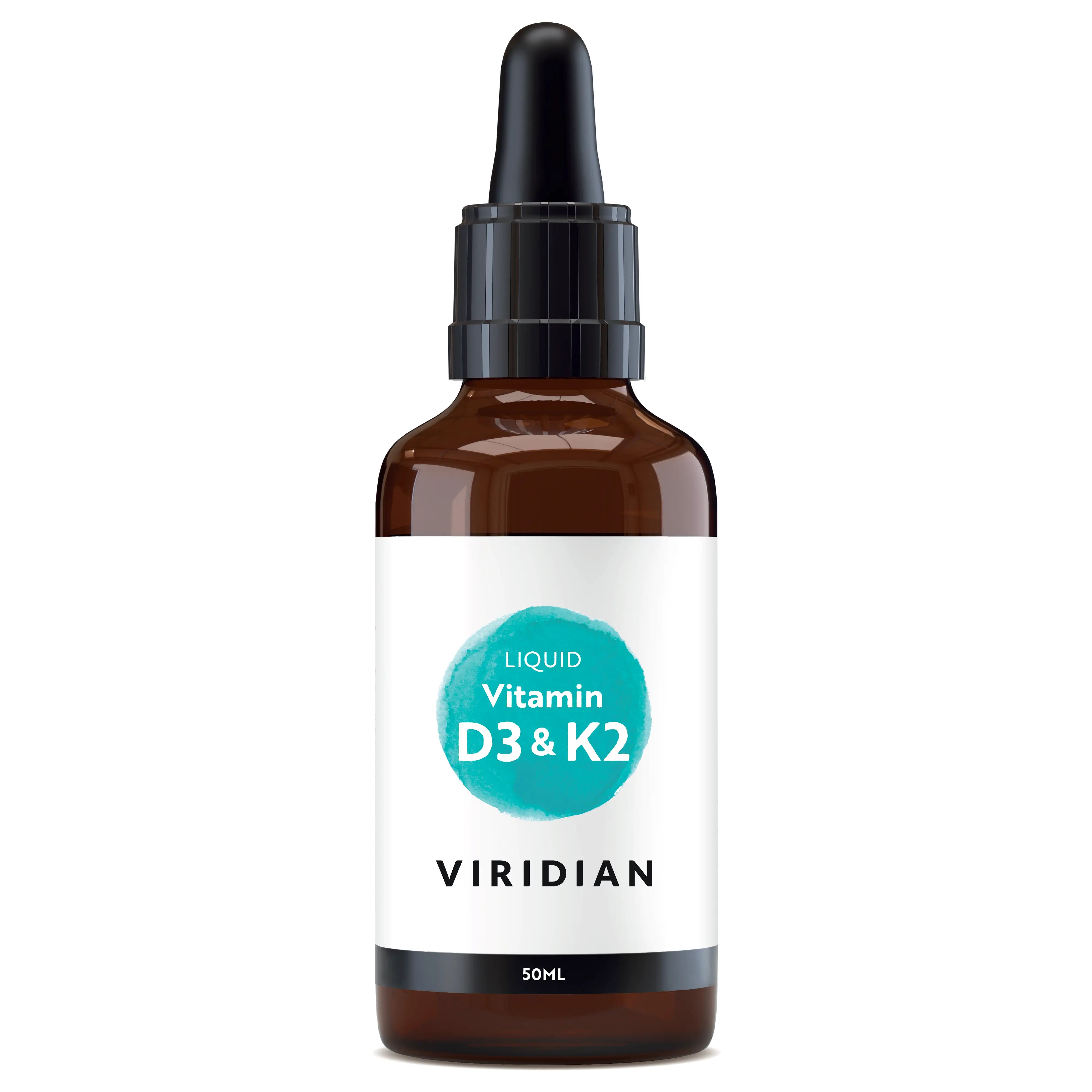 Viridian Vitamin D3 & K2 Flüssig - 50Ml, 50 ml