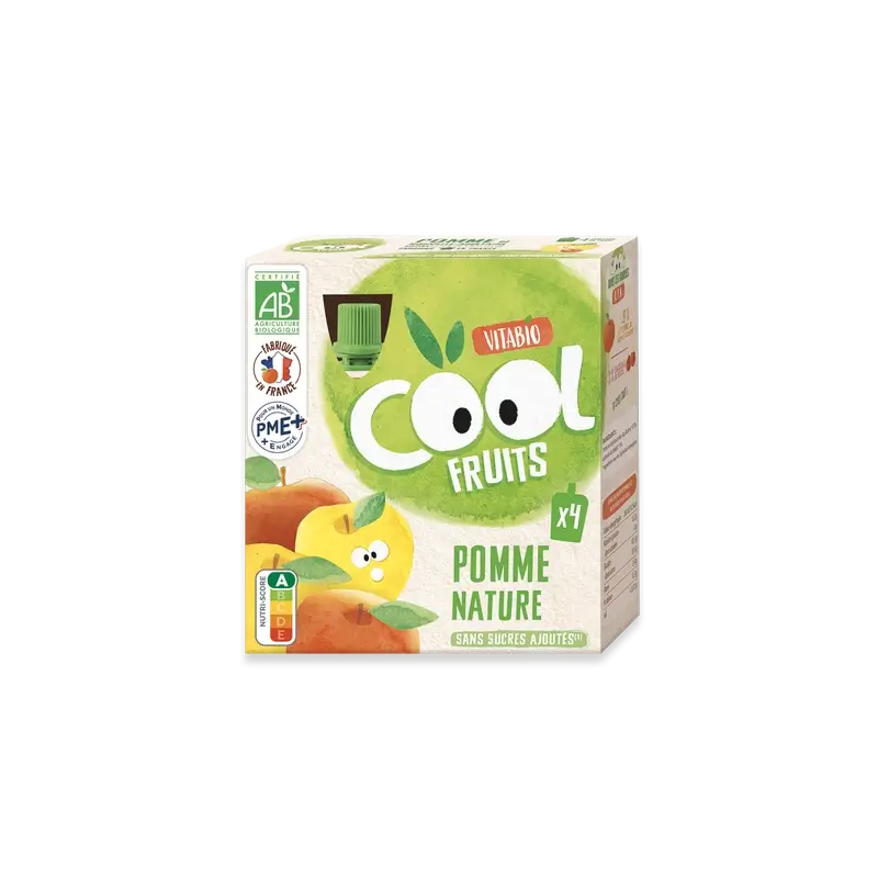 Vitabio Cool Fruits Apfel 90 Gr, 4 Einheiten