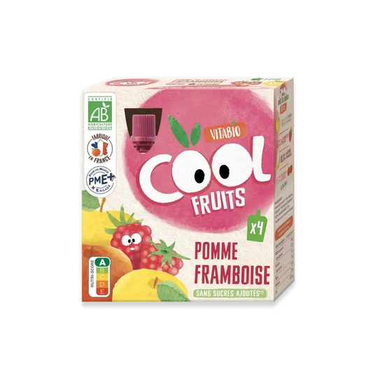 Vitabio Cool Fruits Apfel & Himbeere 90 Gr, 4 Stück