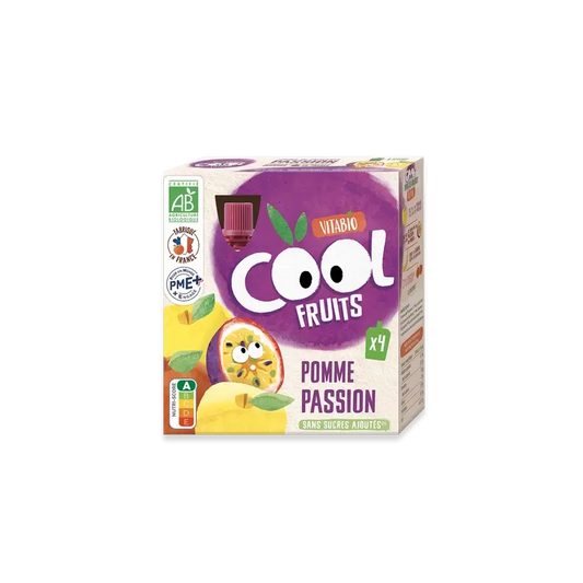 Vitabio Cool Fruits Apfel & Passionsfrucht 90 Gr, 4 Stück