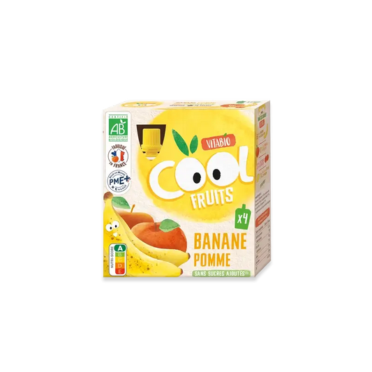 Vitabio Cool Fruits Apfel & Banane 90 Gr, 4 Einheiten