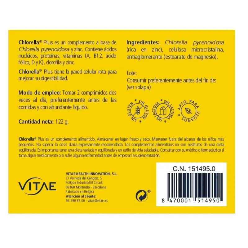 VITAE Chlorella Plus, 120 Tabletten