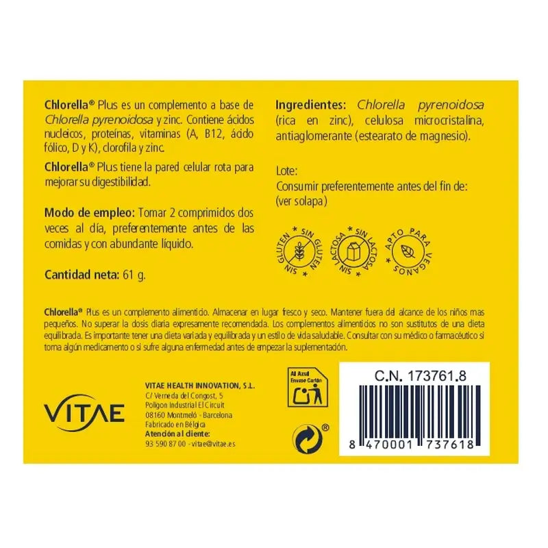 VITAE Chlorella Plus, 60 Tabletten