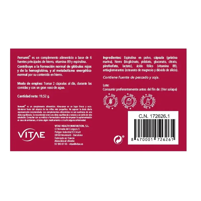 VITAE Ferrum6, 60 Kapseln