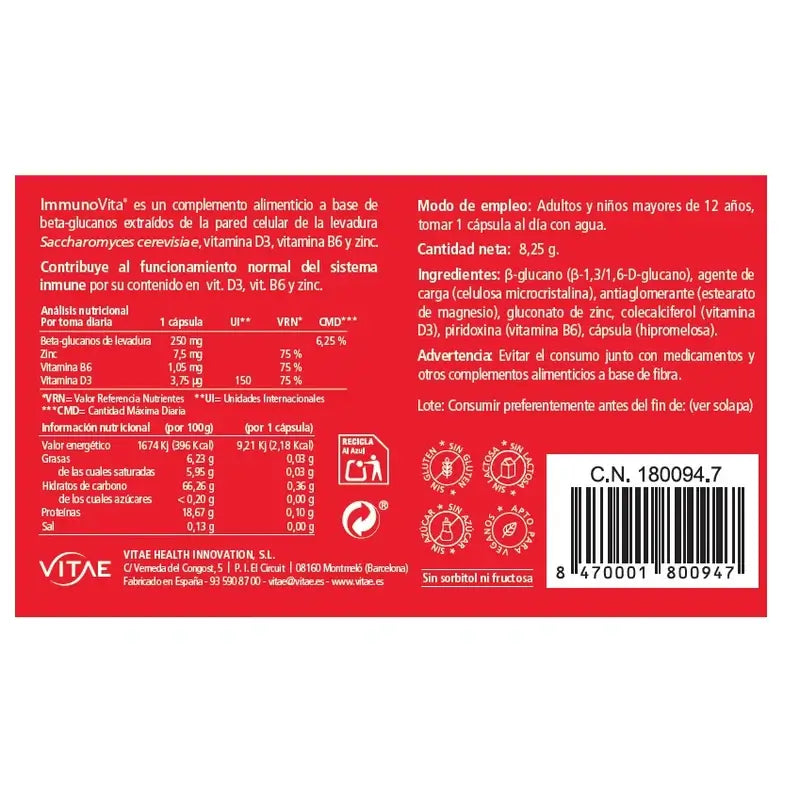 VITAE Immunovita, 15 Kapseln