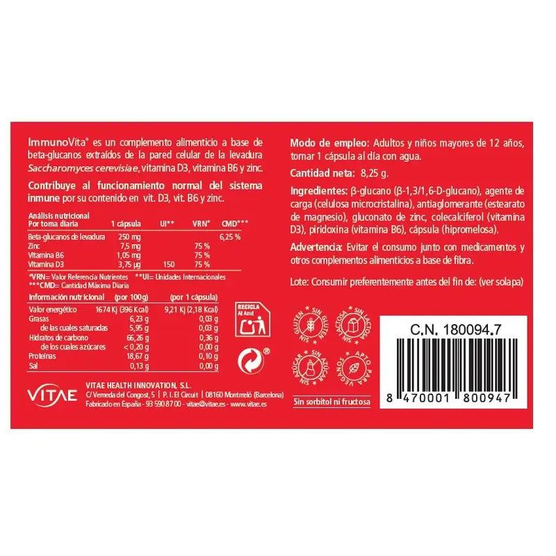 VITAE Immunovita, 15 Kapseln
