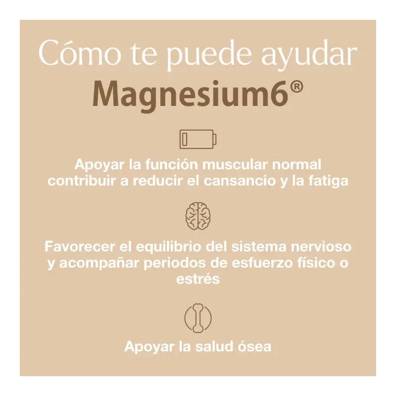 Magnesium6 120 Tabletten – Mit 6 Magnesiumsalzen, Vitamin B6 und Taurin