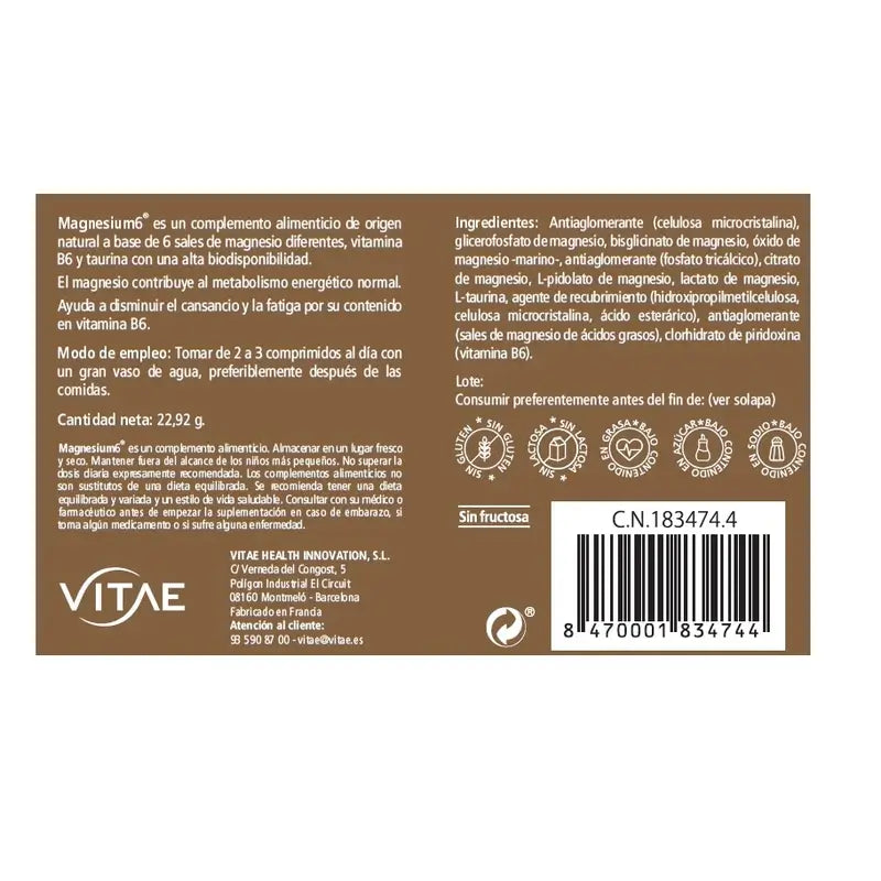 VITAE Magnesium6, 20 Tabletten