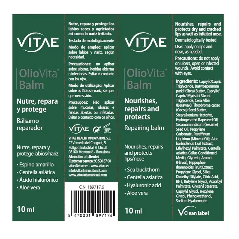 VITAE Oliovita Balsam, 10ml