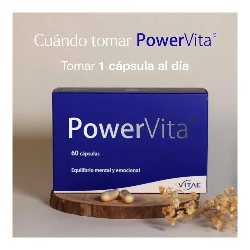 Vitae Powervita, Nahrungsergänzungsmittel mit Ashwagandha, 30 Kapseln