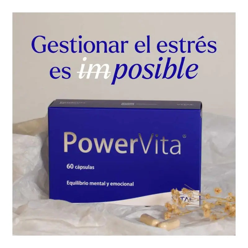 Vitae Powervita, Nahrungsergänzungsmittel mit Ashwagandha, 60 Kapseln