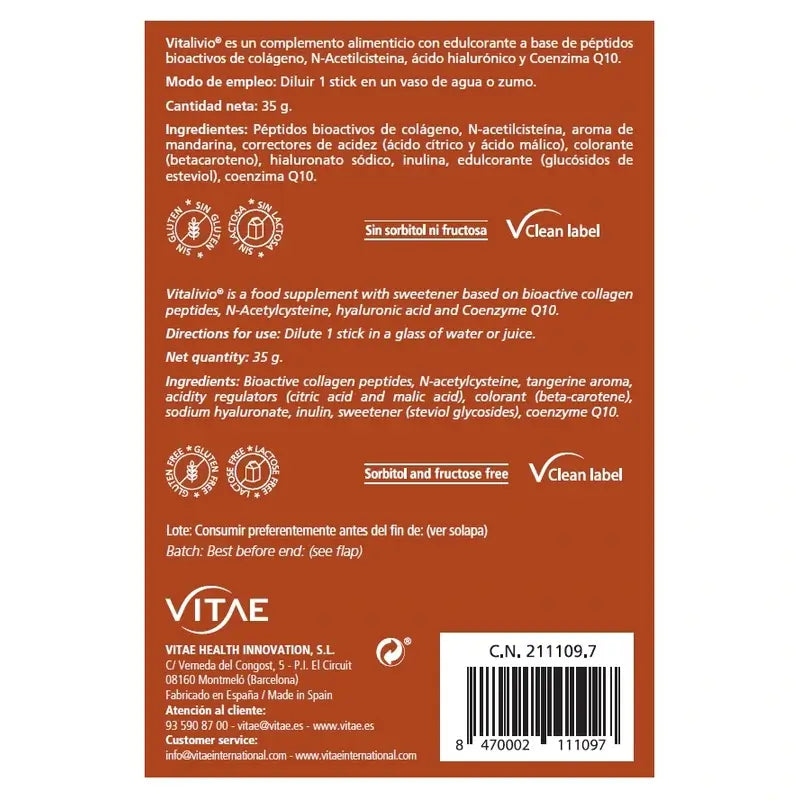 Vitalivio 10 Sticks – Regeneration von Gelenken und Muskeln mit NAC und Kollagen