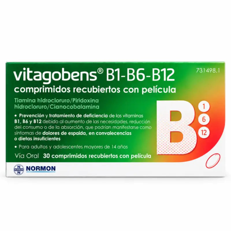Vitagobens B1, B6, B12, 30 Filmtabletten