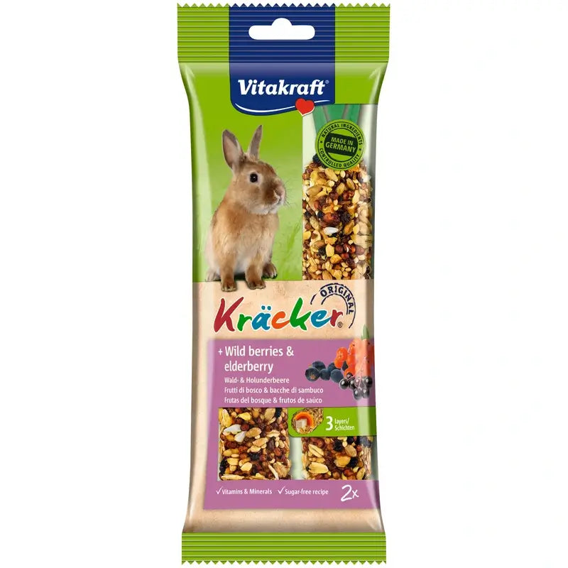 Vitakraft Riegel für Zwergkaninchen mit Früchten, 5 x 2 Stück