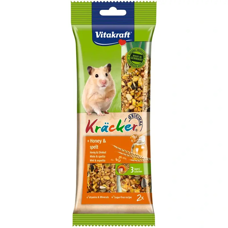 Vitakraft Hamster-Riegel mit Honig und Sesam, 5 x 2 Stück