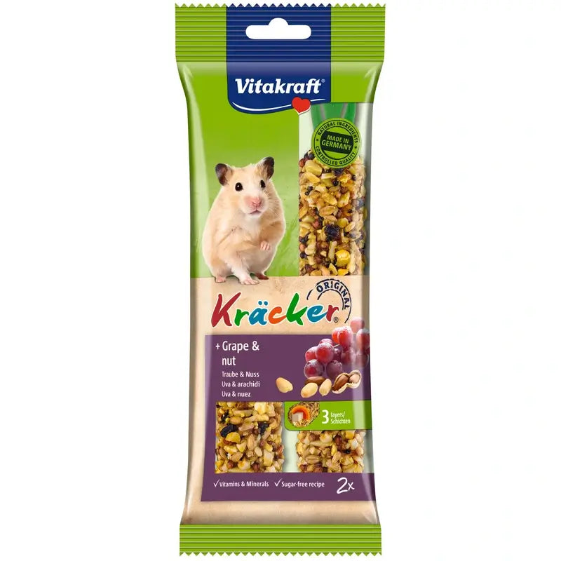 Vitakraft Hamster-Riegel mit Trauben und Nüssen, 5 x 2 Stück