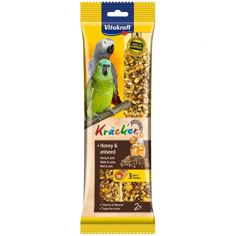 Vitakraft Riegel für Afrikanische Papageien mit Honig, 5 x 2 Stück