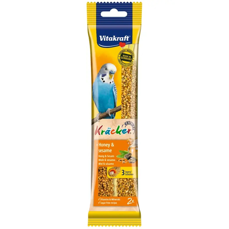 Vitakraft Wellensittich-Riegel mit Honig und Sesam, 7 x 2 Stück