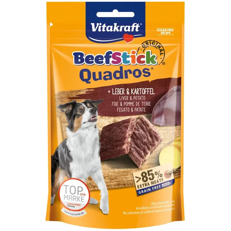 Vitakraft Beef Stick Quadros Leber-Kartoffel 7 x 70 Gramm